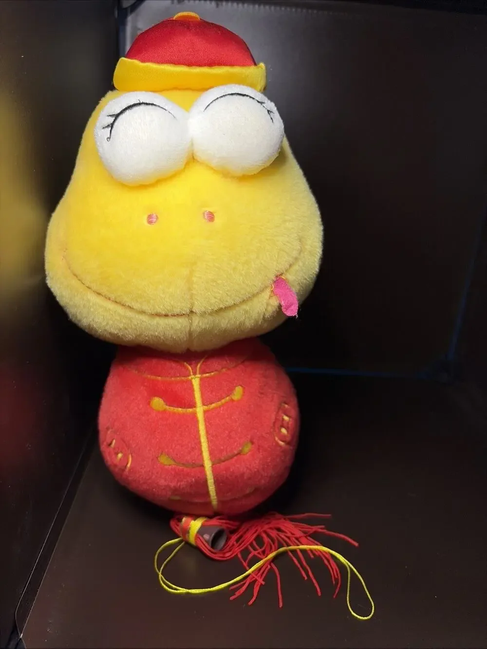 Red Yellow Chinese Snake With Window Suction Cup And Tassel 10” Plush (G)